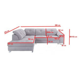 Sleeper Sectional Sofa NOBILIA with Storage - Backyard Provider