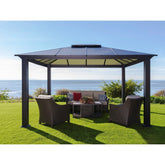 Paragon Outdoor Santa Monica Hard Top Gazebo -GZ3XL - Backyard Provider