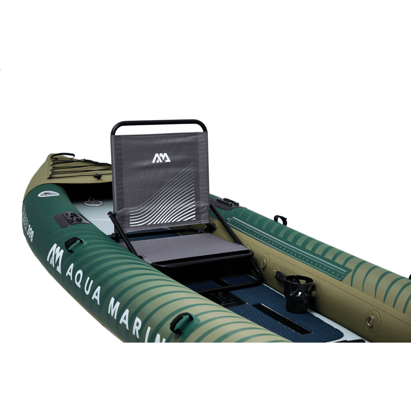 Aqua Marina 13’1 Caliber Angling Kayak 1/2-person. DWF Deck. Foldable fishing seat x1, Cup holder. paddle excluded