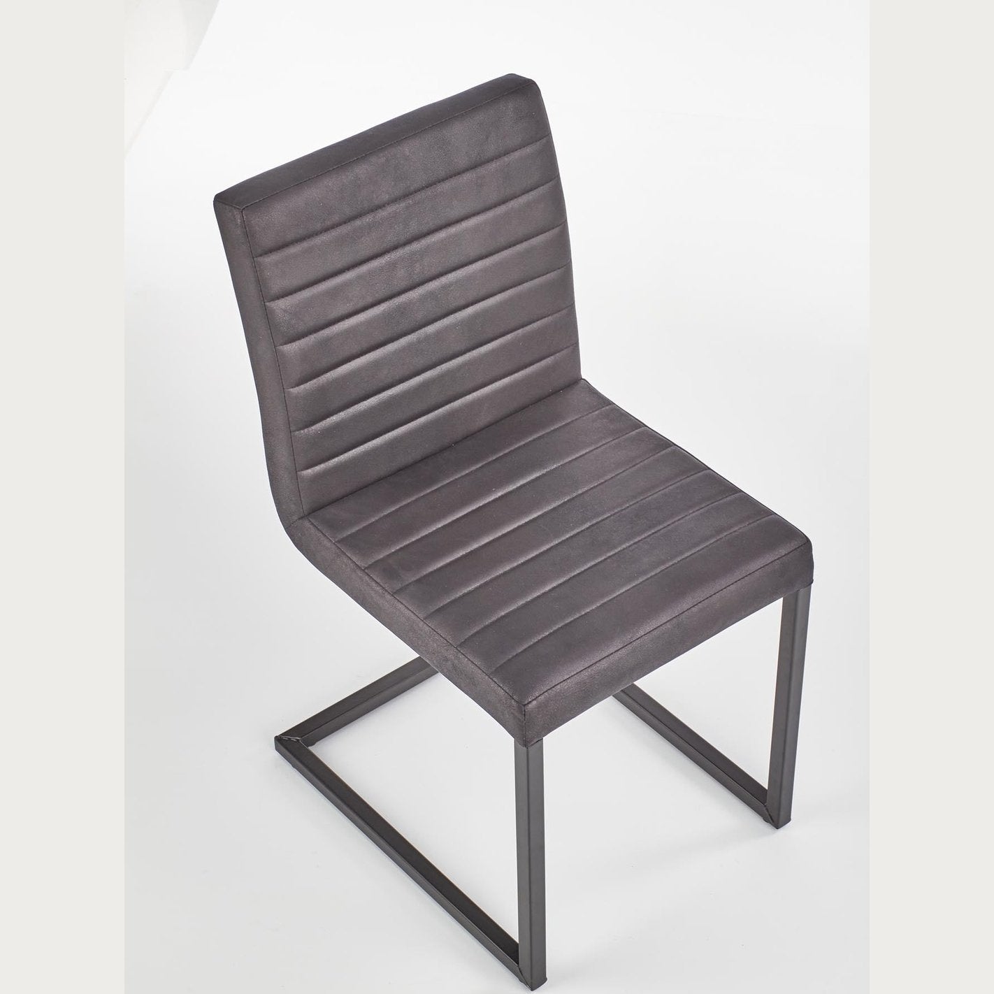 Maxima House Dining Set ANIE 7 pcs. white modern glossy Dining Table with 2 self-starting leaves plus 6 chairs - Backyard Provider