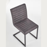 Maxima House Dining Set ANIE 7 pcs. white modern glossy Dining Table with 2 self-starting leaves plus 6 chairs - Backyard Provider