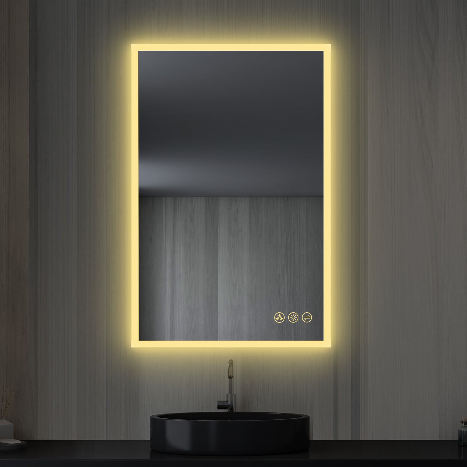 Blossom Beta 24″x36″ LED Mirror with Frosted Sides - LED M2 2436 - Backyard Provider
