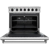 Thor Kitchen 4 Piece Appliance Package - 36 in. Liquid Propane Range, Range Hood, Refrigerator & Dishwasher Appliance Package, AP-LRG3601ULP-3