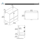 Blossom Lyon 30 Inch Bathroom Vanity - V8023 30 01 - Backyard Provider
