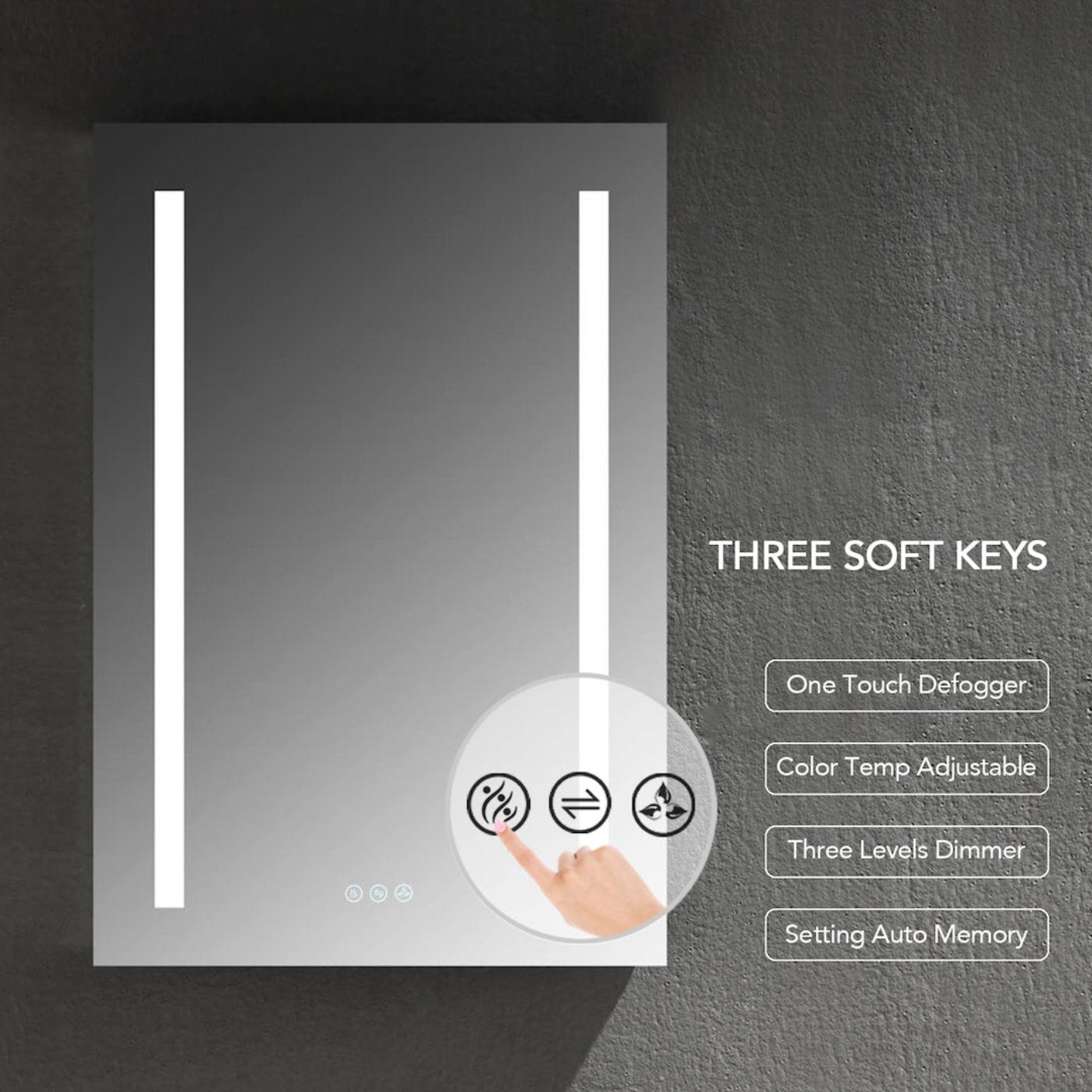 Blossom Pillar – 20 Inches LED Medicine Cabinet - MCL1 2032L - Backyard Provider