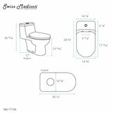 Swiss Madison Basque One-Piece Elongated Toilet Dual-Flush 1.1/1.6 gpf 3-Pack - SM-1T140-3 - Backyard Provider