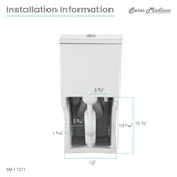 Swiss Madison Avancer One-Piece Toilet with Cascade Smart Seat 0.95/1.26 gpf - SM-ST021 - Backyard Provider