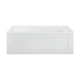 Swiss Madison Concorde 60 in. x 32 in. Acrylic Glossy White, Alcove, Integral, Right-Hand Drain, Apron Bathtub - SM-AB560 - Backyard Provider