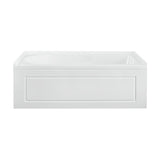 Swiss Madison Concorde 60 in. x 32 in. Acrylic Glossy White, Alcove, Integral, Right-Hand Drain, Apron Bathtub - SM-AB560 - Backyard Provider