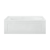 Swiss Madison Concorde 60 in. x 32 in. Acrylic Glossy White, Alcove, Integral, Left-Hand Drain, Apron Bathtub - SM-AB561 - Backyard Provider