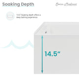 Swiss Madison Avancer 60" x 36" Right-Hand Drain Rectangular Alcove Whirlpool Bathtub with Apron - SM-AB591 - Backyard Provider