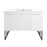 Swiss Madison Annecy 48" Bathroom Vanity in White - SM-BV214 - Backyard Provider