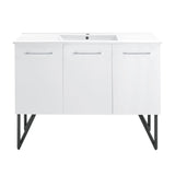 Swiss Madison Annecy 48" Bathroom Vanity in White - SM-BV214 - Backyard Provider