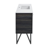 Swiss Madison Annecy 48" Bathroom Vanity in Black Walnut - SM-BV224 - Backyard Provider