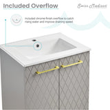 Swiss Madison Annecy 24" Bathroom Vanity in Diamond Grey - SM-BV257E - Backyard Provider