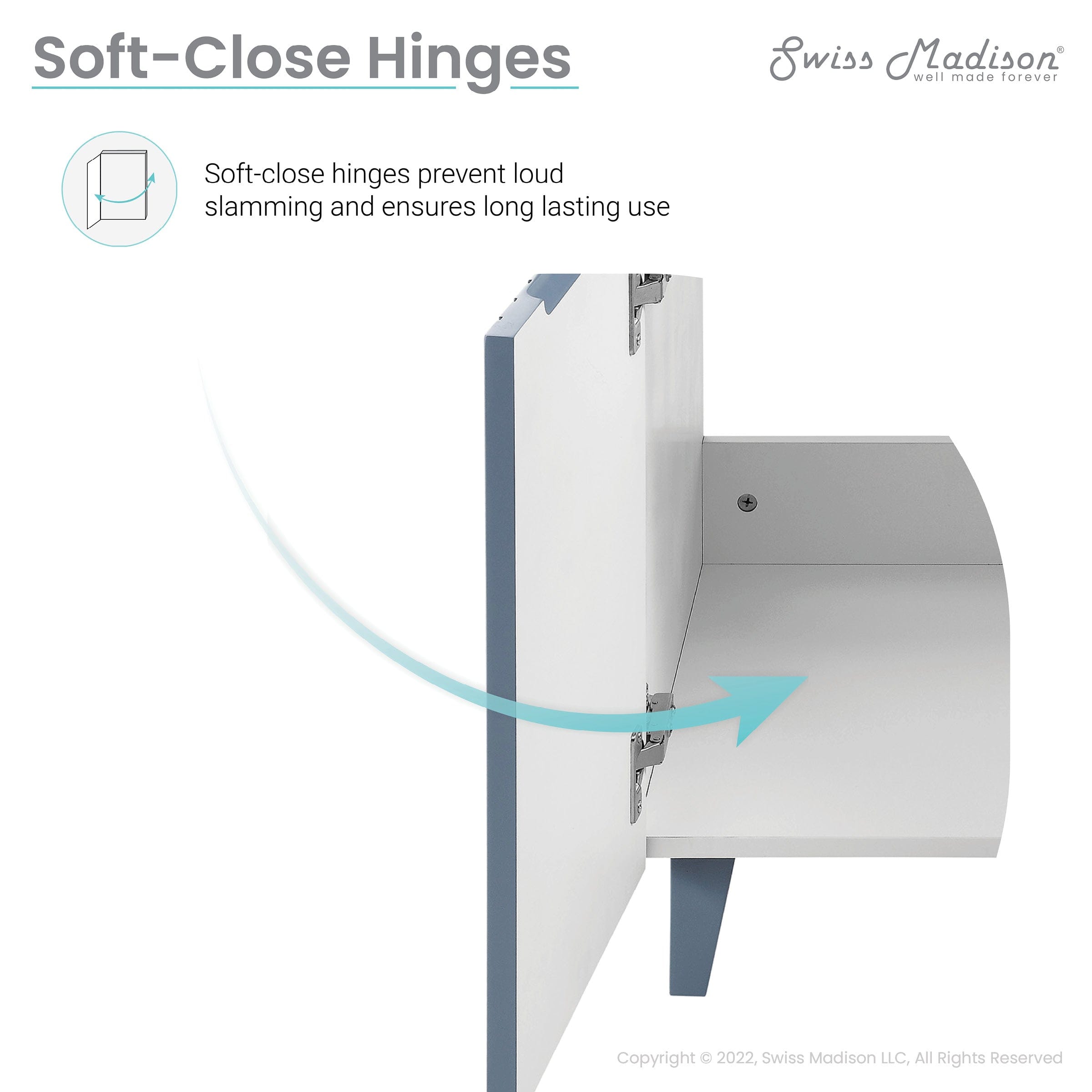 Swiss Madison Bernay 24" Bathroom Vanity in Heather - SM-BV271H - Backyard Provider