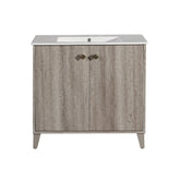 Swiss Madison Eclair 36" Bathroom Vanity in Oak - SM-BV343 - Backyard Provider