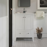 Swiss Madison Cannes 24" Bathroom Vanity in White - SM-BV412 - Backyard Provider