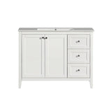 SM-BV414 Cannes 48" Bathroom Vanity in White - SM-BV414 - Backyard Provider