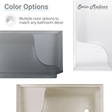 Swiss Madison Aquatique 60" x 32" Left Drain, Shower Base - SM-SB537W - Backyard Provider