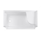 Swiss Madison Aquatique 60" x 32" Left Drain, Shower Base - SM-SB537W - Backyard Provider