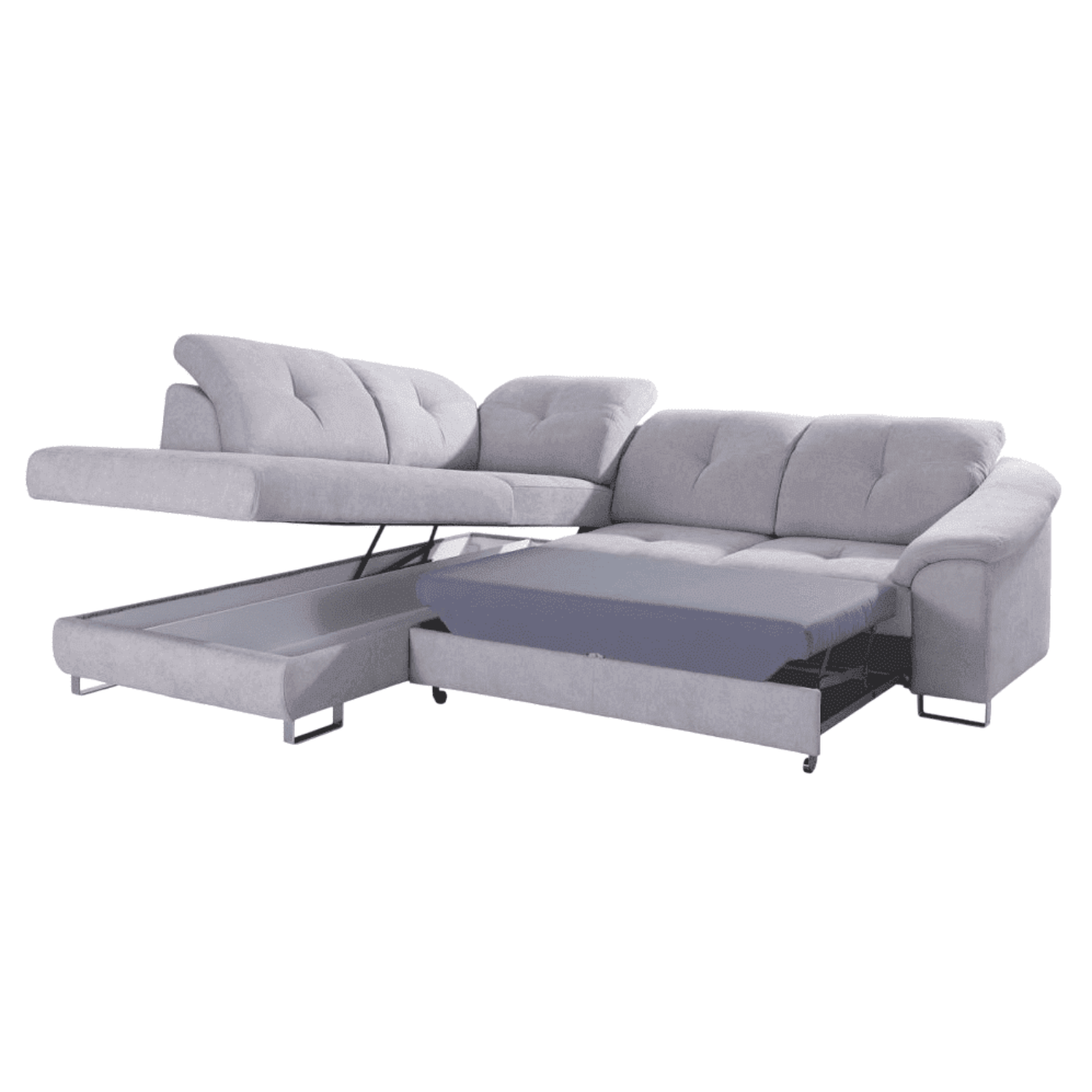 Sleeper Sectional Sofa NOBILIA with Storage - Backyard Provider