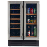 Dual Zone Stainless Steel Under Counter Wine and Beverage Cooler - Backyard Provider