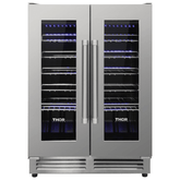 Thor Kitchen 24 in. 42 Bottle Dual Zone Wine Cooler, TWC2402