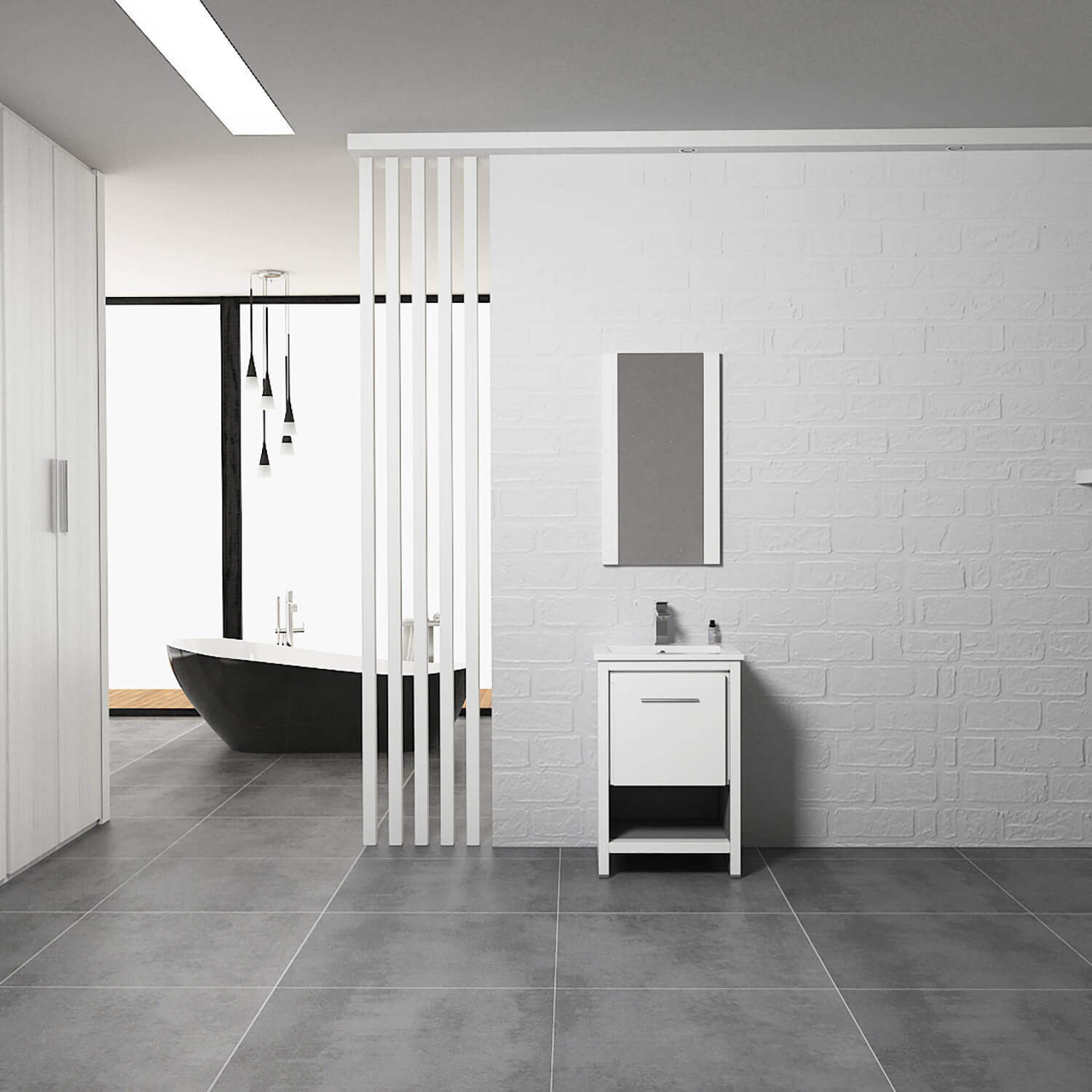 Blossom Milan 20 Inch Bathroom Vanity - V8014 20 01 - Backyard Provider