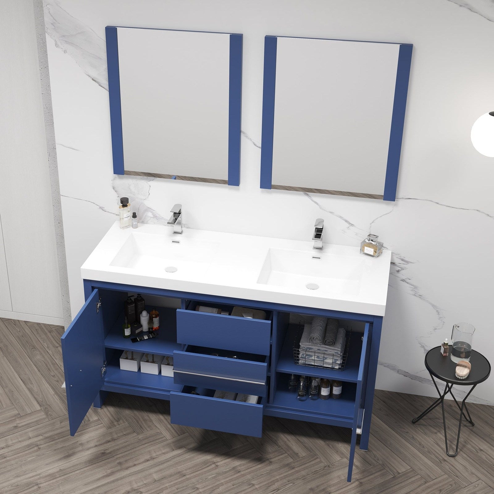 Blossom Milan 60 Inch Bathroom Vanity - V8014 60 01 - Backyard Provider