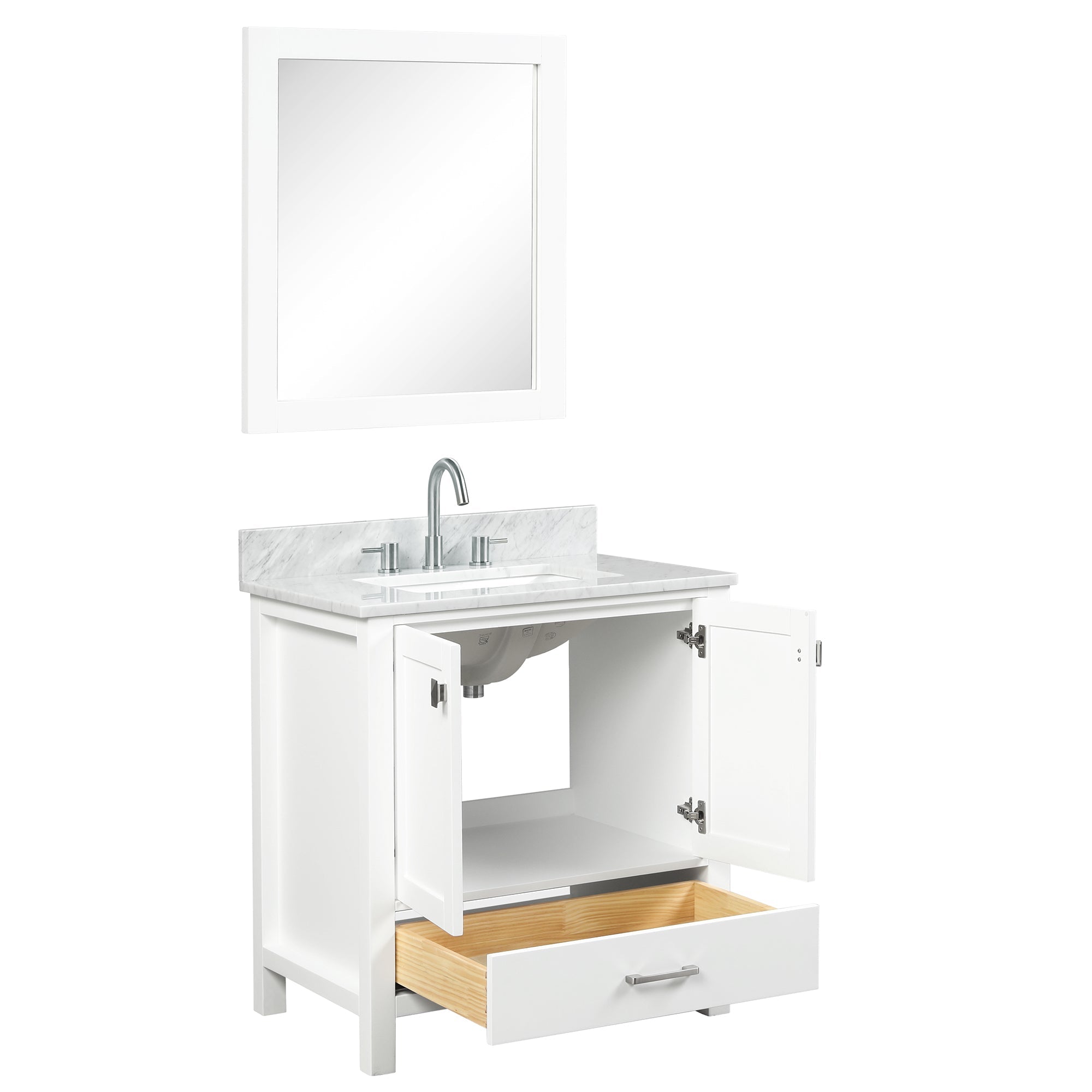 Blossom Geneva 30″ Bathroom Vanity - V8026 30 01 - Backyard Provider