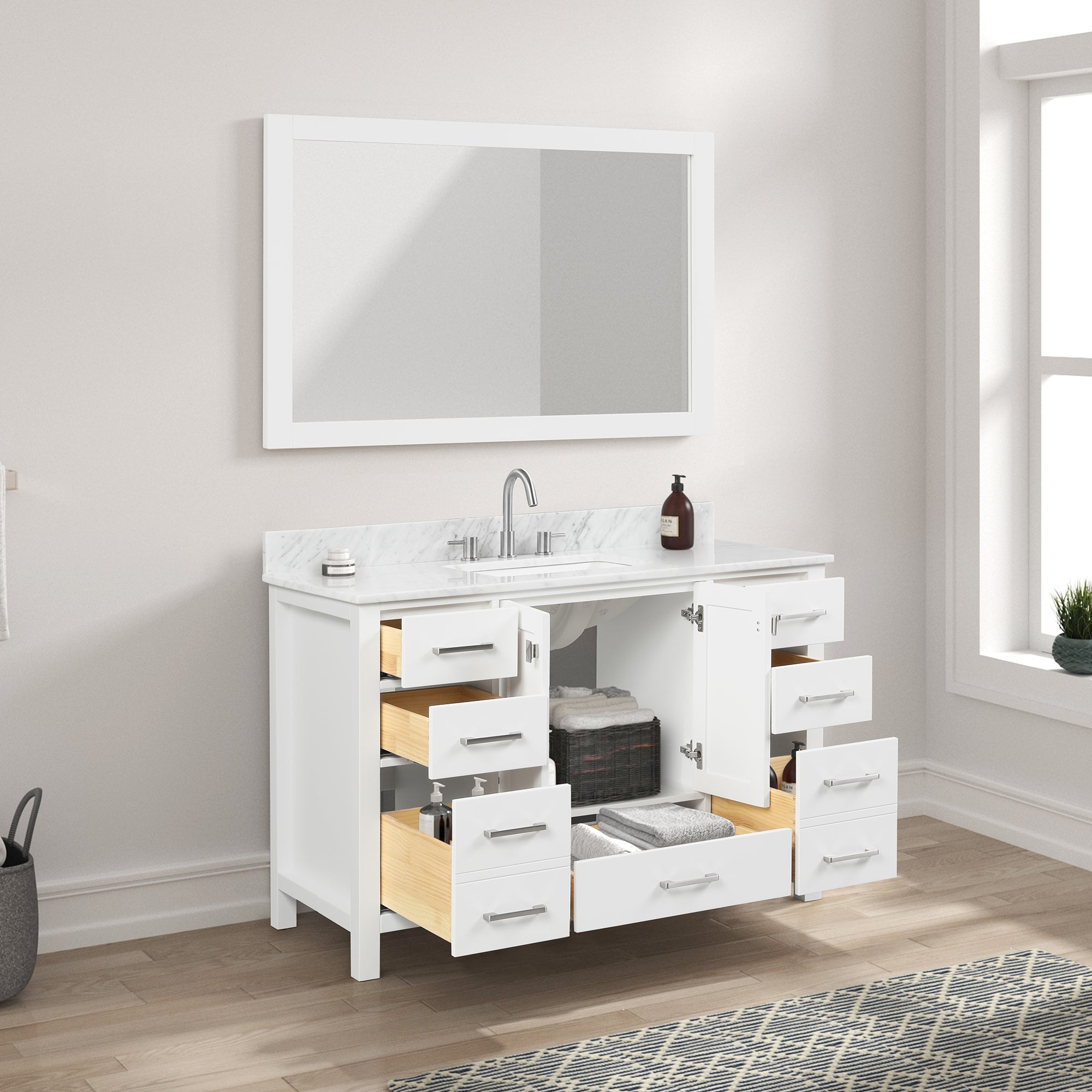 Blossom Geneva 48″ Bathroom Vanity - V8026 48 01 - Backyard Provider