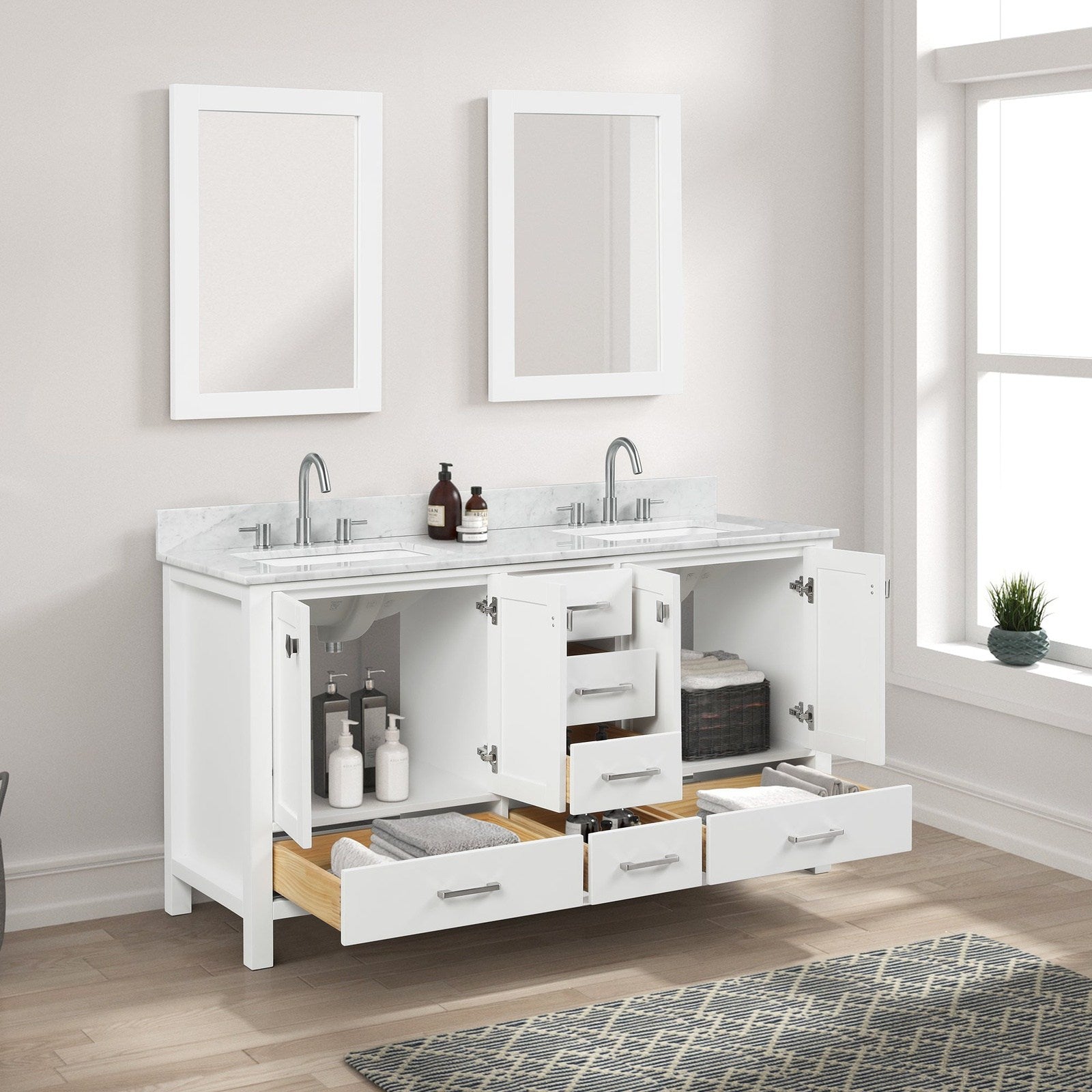 Blossom Geneva 60″ Bathroom Vanity - V8026 60 01 - Backyard Provider