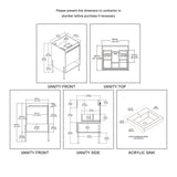 Blossom Turin 20″ Bathroom Vanity - V8031 20 01 - Backyard Provider