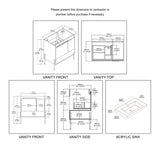 Blossom Turin 30″ Bathroom Vanity - V8031 30 01 - Backyard Provider