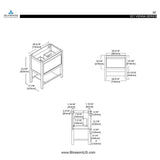 Blossom Vienna 30 Inch Bathroom Vanity - V8021 30 01 - Backyard Provider