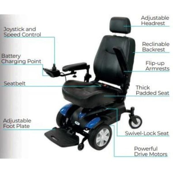 Vive Health Electric Wheelchair Model V - Backyard Provider