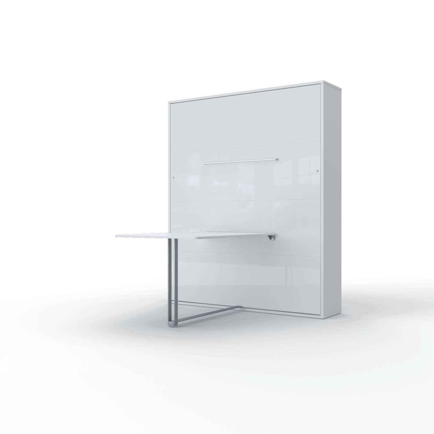 Maxima House Murphy bed European Queen Vertical with Desk, mattress and LED included INVENTO - IN-14WTAB - Backyard Provider