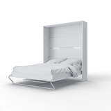 Maxima House Murphy bed European Queen Vertical with Desk, mattress and LED included INVENTO - IN-14WTAB - Backyard Provider