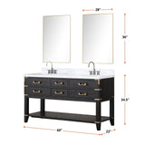Norwalk 60" x 22" Double Bath Vanity - Backyard Provider