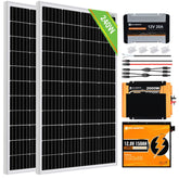 Eco-Worthy 240W 390W 12V RV Complete Kit with DC-DC MPPT On-Board Battery Charger