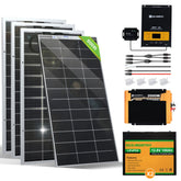 Eco-Worthy 780W 12V 4x Bifacial 195W Complete MPPT Off Grid Solar Kit