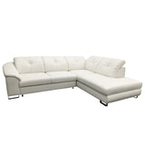 Maxima House EGO Leather Sectional Sleeper Sofa, Left Corner - Backyard Provider