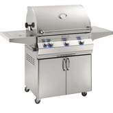 Fire Magic Aurora A660S 30-Inch Propane Gas Grill With One Infrared Burner, Rotisserie, Side Burner, And Analog Thermometer - A660S-8LAP-62 - Fire Magic Grills