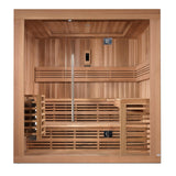 Golden Designs Osla Edition 6 Person Traditional Steam Sauna - Canadian Red Cedar