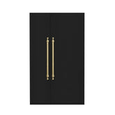 Hallman 48" Built-in, Refrigerator 16.6 Cu. Ft. with Interior filtered water dispenser and Freezer 8.6 Cu. Ft. with Automatic Icemaker, Panel ready