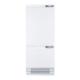 Hallman 30" Built-in Refrigerator with 11.5 cu. ft. and Bottom Freezer with 4.5 cu. ft. a total 16.0 Cu. Ft., Panel Ready