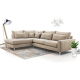 Maxima House FLORA Sofa Beige Sectional Sofa - MIR048