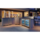 Perlick 24" Wine Reserve w/ Stainless Steel Solid Door, ADA Compliant with 32 Bottle Capacity - HA24WB-4-1