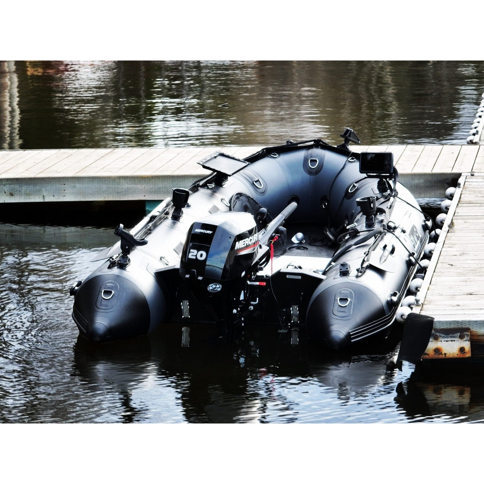 Stryker Boats 12’ 5” Inflatable Boat – Blacked Out - PRO 380-BO